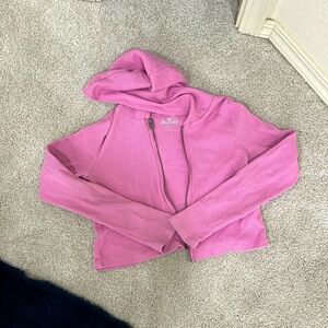 Pink Hollister Crop Jacket